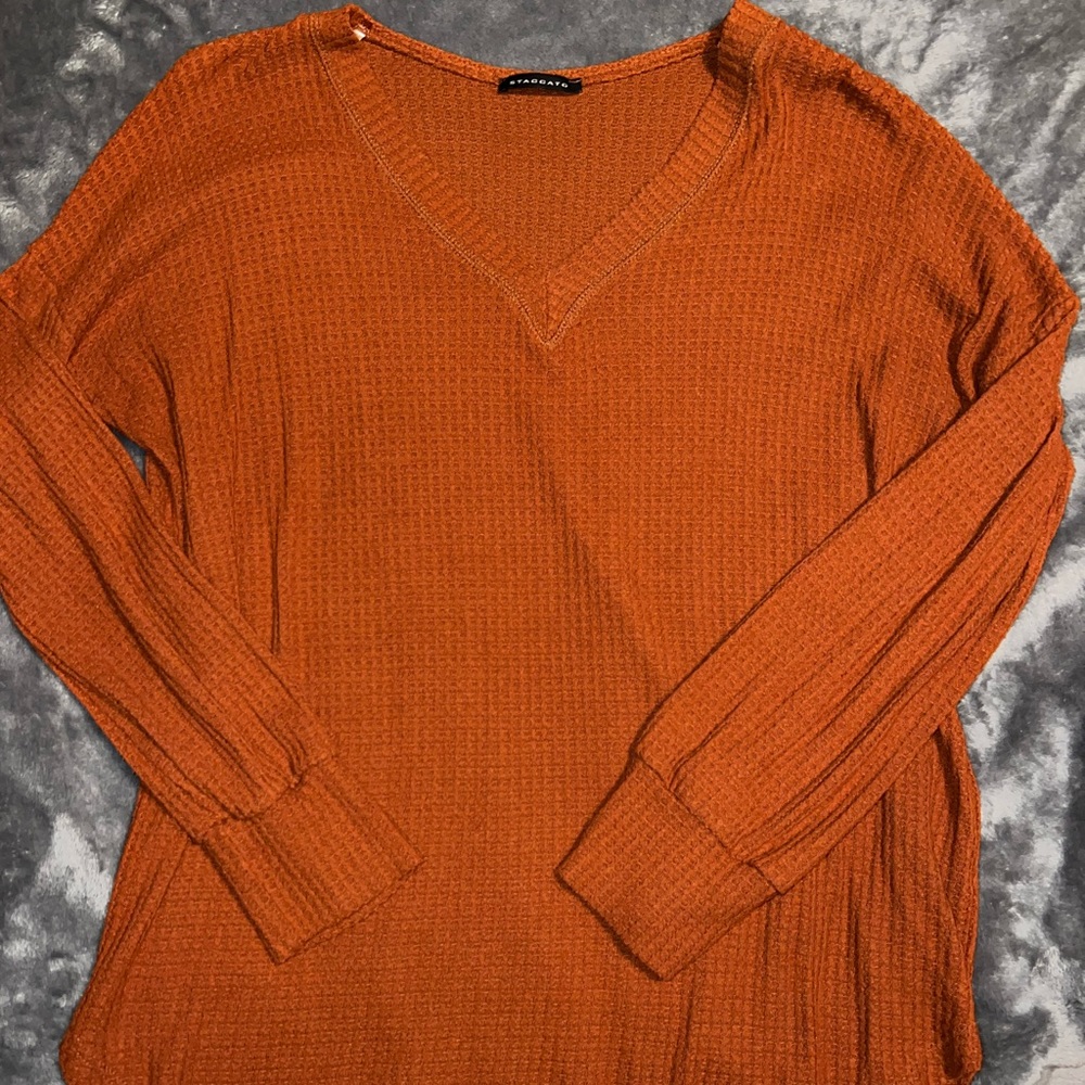 Staccato Orange Lightweight Sweater